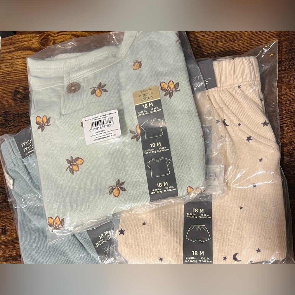 Modern Moments By Gerber Baby Boy’s 3 Piece Clothing Bundle All New With Tags!